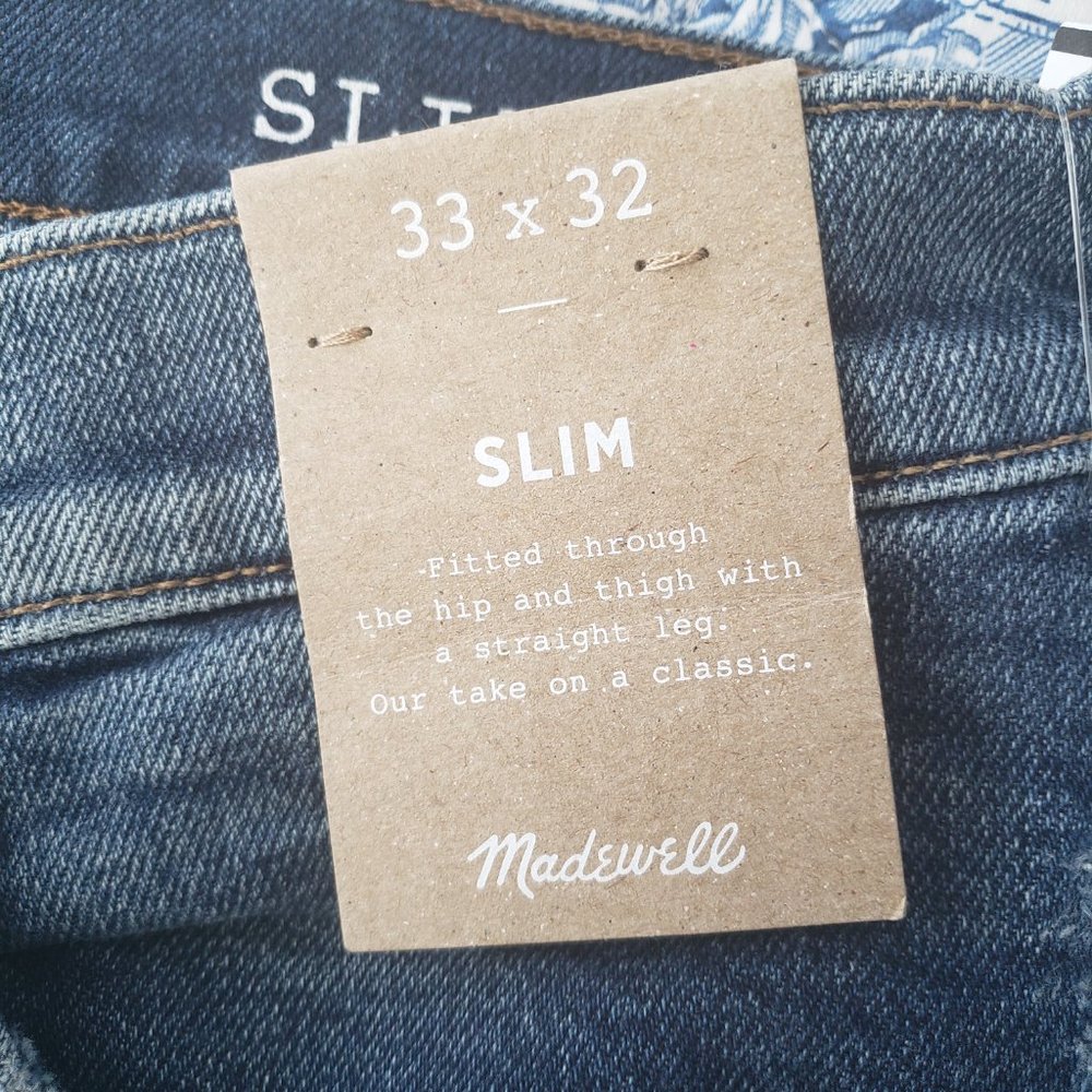 Madewell Slim Authentic Flex Jeans in Enid Wash - Picture 5 of 12